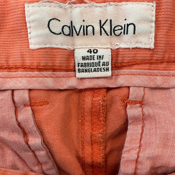 Calvin Klein Chino Shorts (Size: 40, Color: Salmon) - Picture 3 of 3